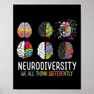 Poster Todos Nós Pensamos Diferentemente A Neurodiversida