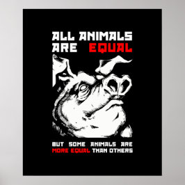 Poster Todos os animais são iguais a 1