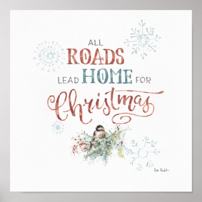 Poster Todos os Caminhos Levam para Casa no Natal (Frente)