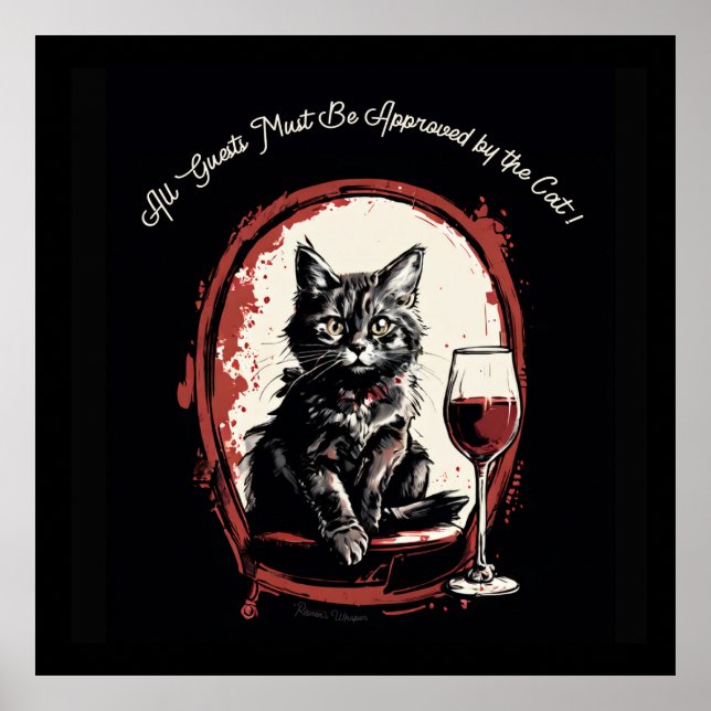 Poster Todos os convidados devem ser aprovados pela arte  (Frente)