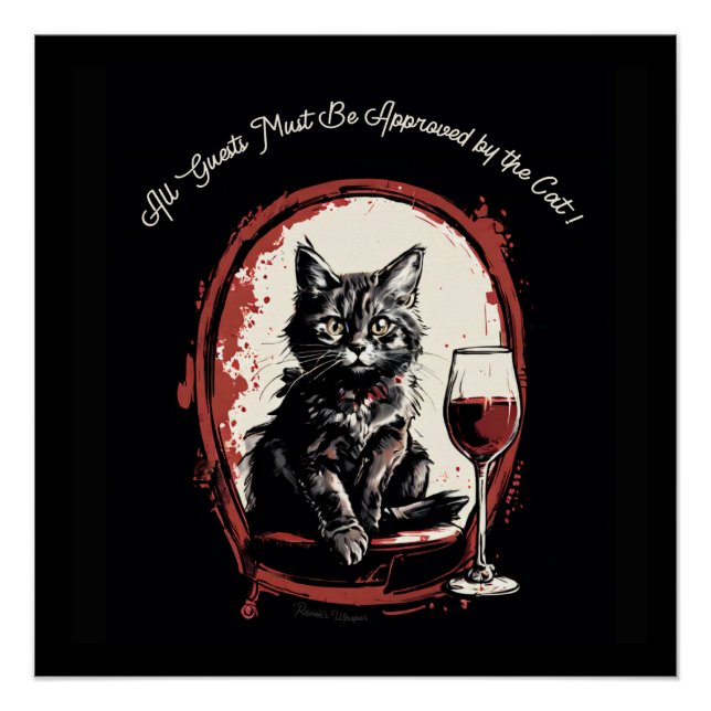 Póster Todos os convidados devem ser aprovados pela arte  (Frente)