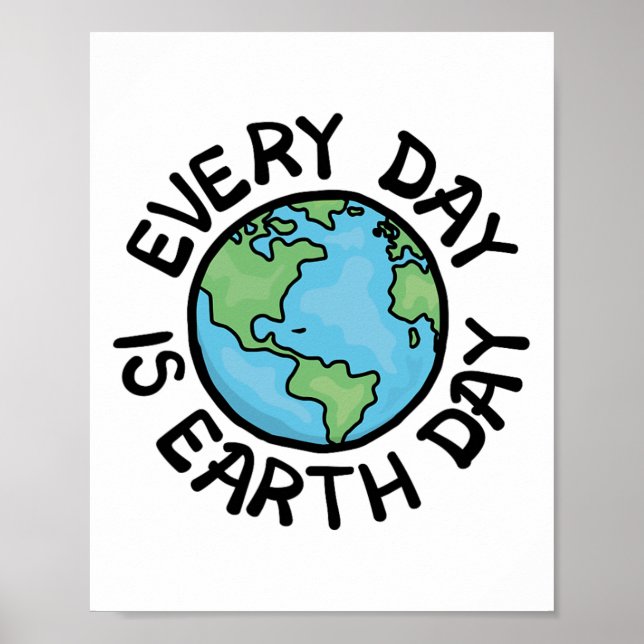 Poster Todos Os Dias É O Dia Da Terra (Frente)