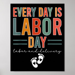 Poster Todos Os Dias São Trabalhistas Que Camisam O Traba