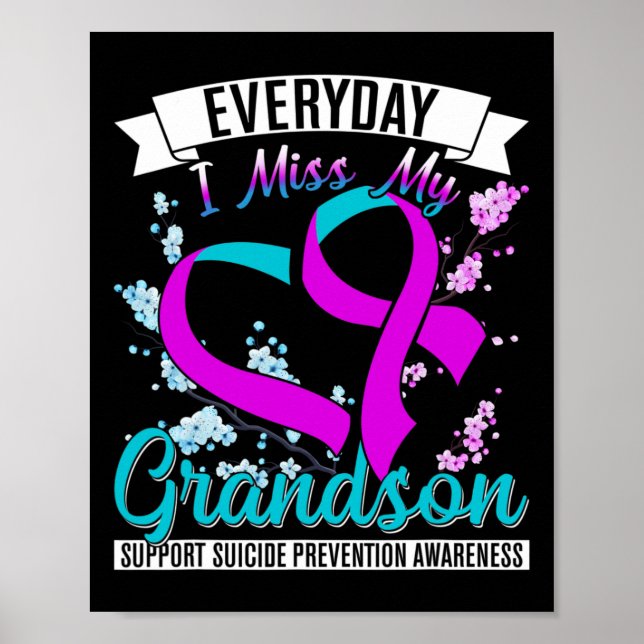 Poster Todos Os Dias Sinto Falta Da Prevenção Suicida Do  (Frente)