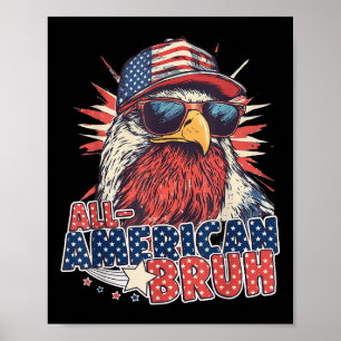 Poster Todos Os Homens Americanos Do Dia 4 De Julho Patri