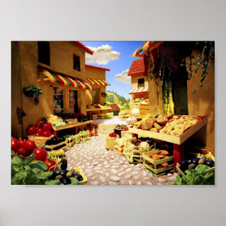 Poster Todos os mercados de Comida