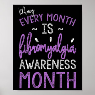 Poster Todos Os Meses A Fibromialgia É Conscienciosa Mês
