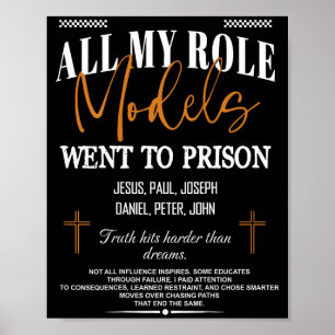 Poster Todos os Meus Ídolos Foram Presos - Jesus nas Cost