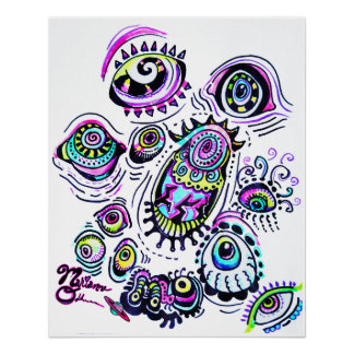 Póster Todos Os Olhos Em Você, Poster De Arte Colorido M1