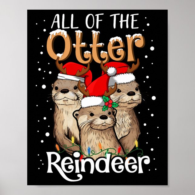Poster Todos Os Papais noeis De Natal Da Rena X (Frente)