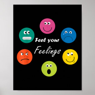 Poster Todos Os Sentimentos São Ok, Mês de Consciência Me
