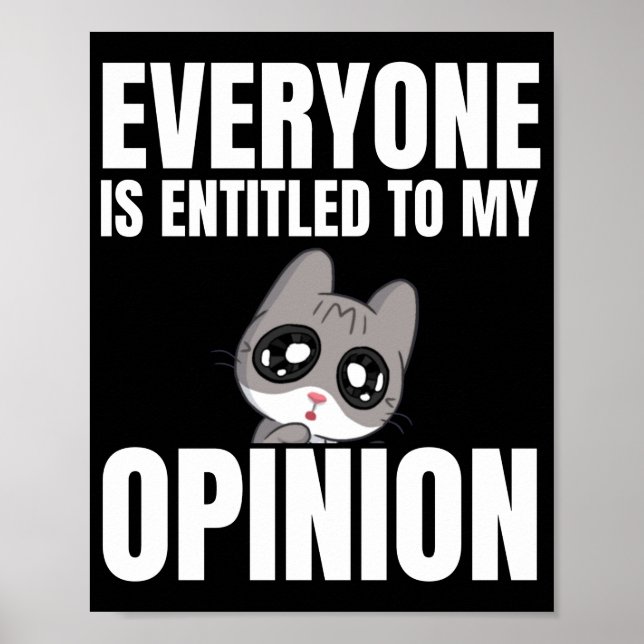 Poster Todos têm direito a minha opinião (Frente)