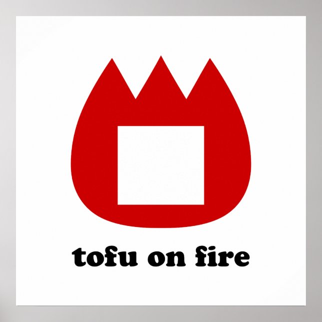 Poster 📛 tofu em chamas (Frente)