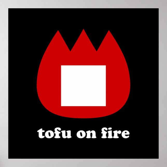 Poster 📛 tofu em chamas (Frente)