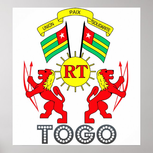 Póster Togo Casaco de Armas (Frente)
