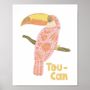 Poster Toho Tocan Folk Inspirational Cote Pun