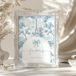 Poster Toile de Jouy Bonjour Favor bonjour bebe