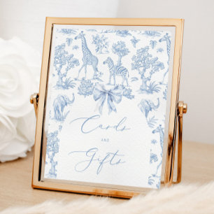 Poster Toile de Jouy Safari - Cartões e presentes frances