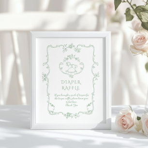 Poster Toile Vintage Chinoiserie Fralda raffle