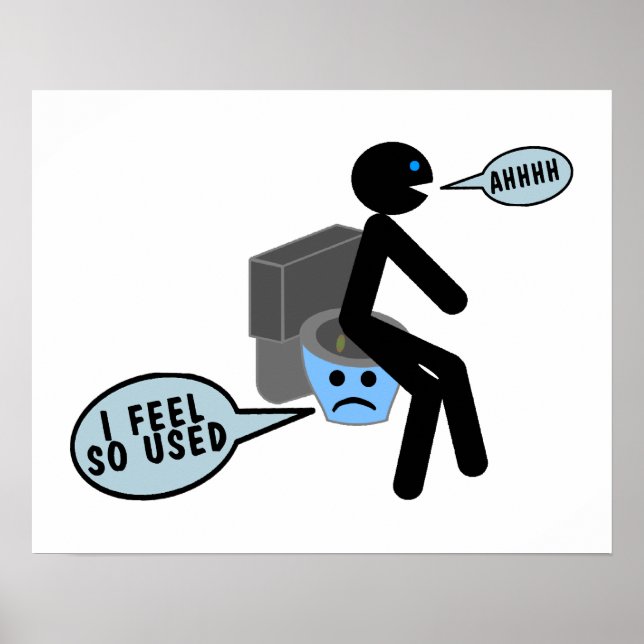 Poster Toilet usado (Frente)