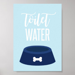 Poster Toilho de Sinal de Festa de aniversário de Puppy A