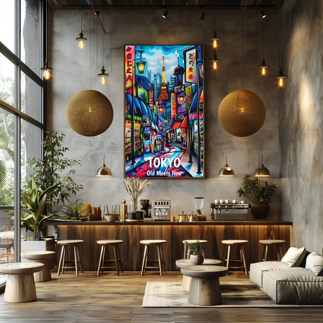 Póster Tokio: Donde lo Antiguo se Encuentra lo Moderno. (Criador carregado)