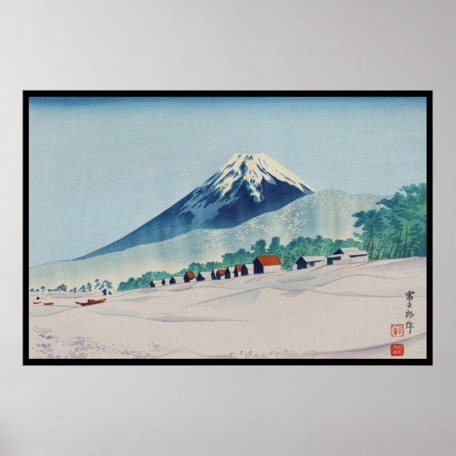 Poster Tokuriki Tomikichiro 36 Visões Da Fuji Art Japan (Frente)