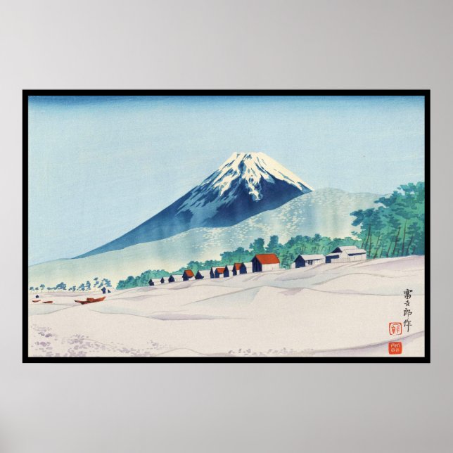 Póster Tokuriki Tomikichiro 36 Visões Do Fuji art japan (Frente)