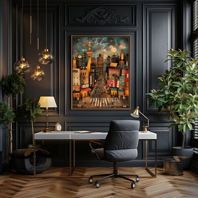 Póster Tokyo: The Heart of Japan - Whimsical Art (Criador carregado)