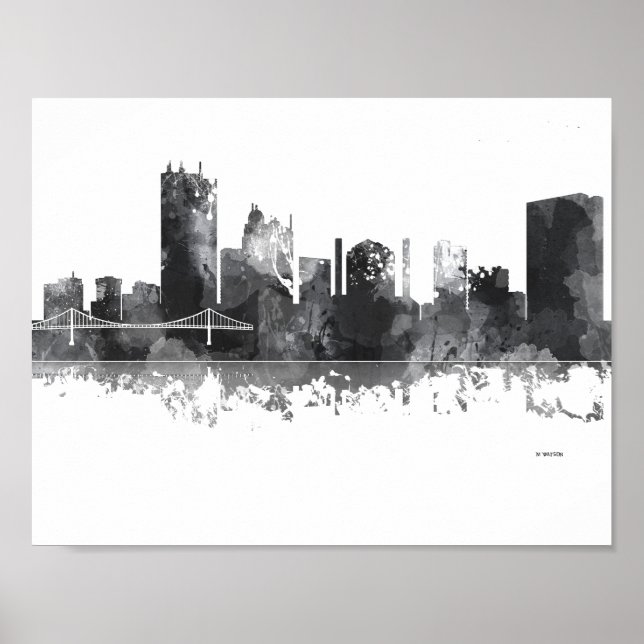 PÓSTER TOLEDO OHIO SKYLINE (Frente)