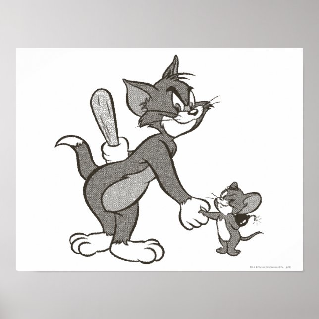 Póster Tom E Jerry Apertam-Nos Mal (Frente)