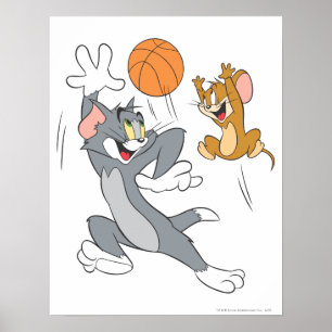 Poster Tom e Jerry Basbol 1