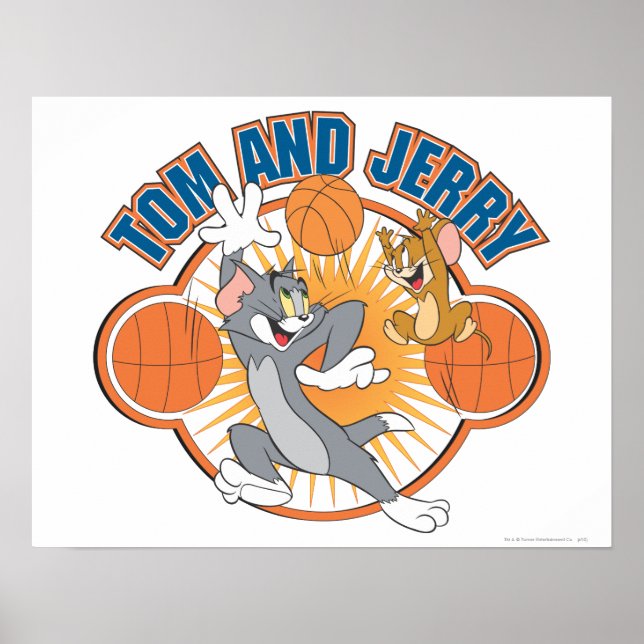 Poster Tom e Jerry Basbol 4 (Frente)