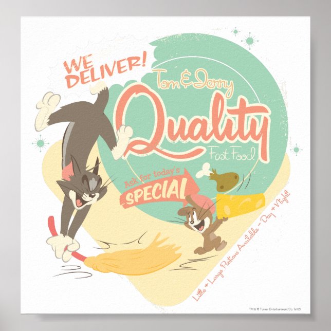 Poster Tom E Jerry Fast Comida (Frente)
