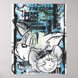 Póster Tom e Jerry Grimey
