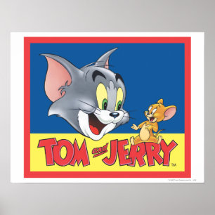 Poster Tom E Jerry Logo Sombreados