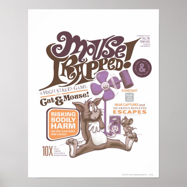 Póster Tom e Jerry Mouse Armados (Frente)