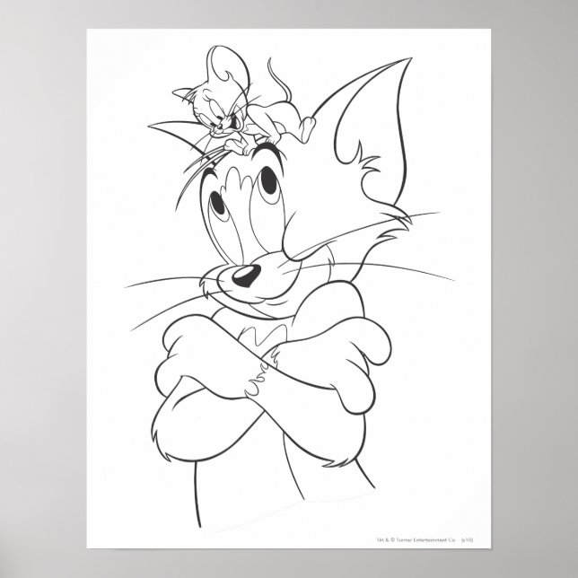 Póster Tom e Jerry On Head (Frente)