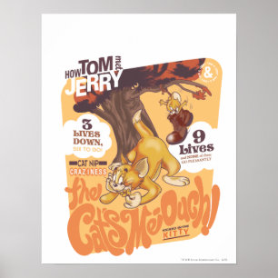Póster Tom e Jerry os gatos Me-Ouch