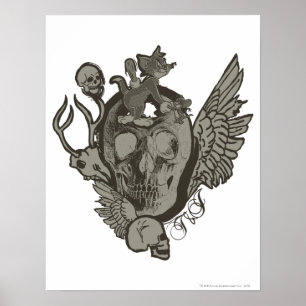 Poster Tom e Jerry Skull