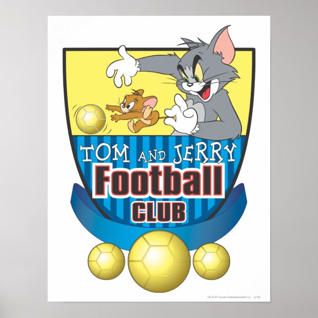 Póster Tom e Jerry Soccer (Futebol) 5 (Frente)