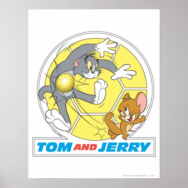 Póster Tom e Jerry Soccer (Futebol) 8 (Frente)
