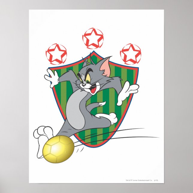Póster Tom e Jerry Soccer (Futebol) 9 (Frente)