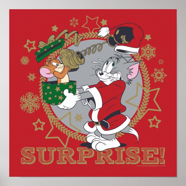 Poster Tom e Jerry Surprise Gift (Frente)