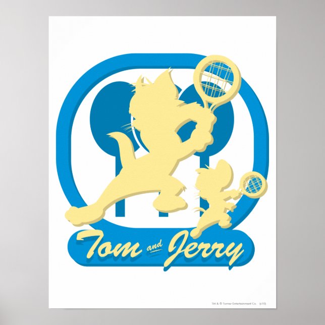 Póster Tom e Jerry Tênis Stars 3 (Frente)