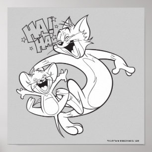 Póster Tom e Jerry   Tom e riso de Jerry