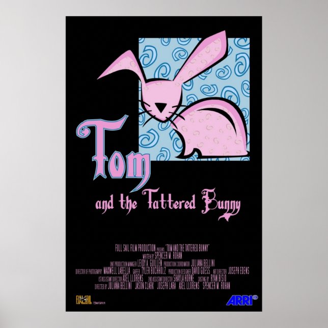 Póster Tom e o Coelhinho Trapeado (Frente)