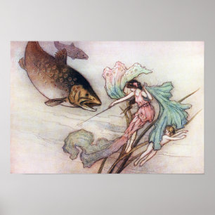Poster Tom e o Trout de Warwick Goble