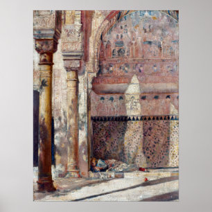 Poster Tom Roberts Basking A Corner in the Alhambra