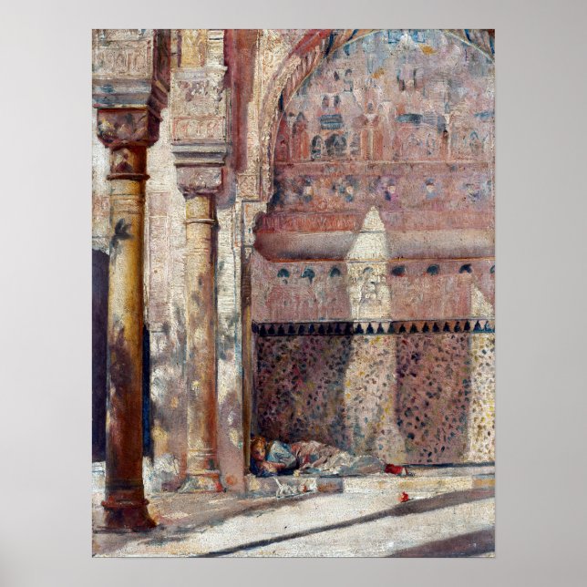 Poster Tom Roberts Basking A Corner na Alhambra (Frente)